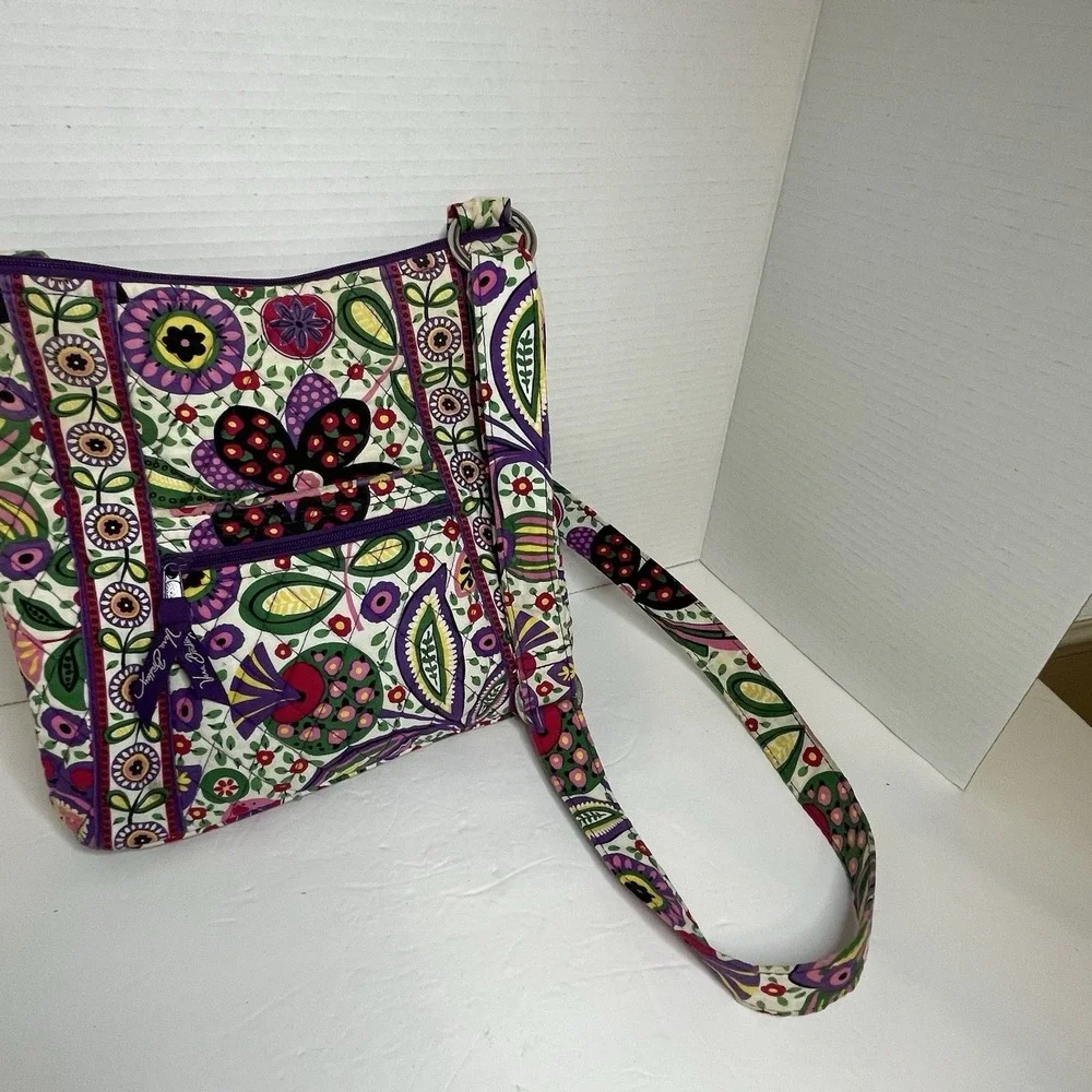 Vera Bradley Hipster Crossbody Bag Viva la Vera Pattern Purse Satchel Shoulder